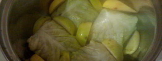 голубцы с айвой и яблоком. Шаг 10