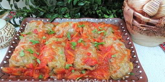 Голубцы с гречкой и грибами