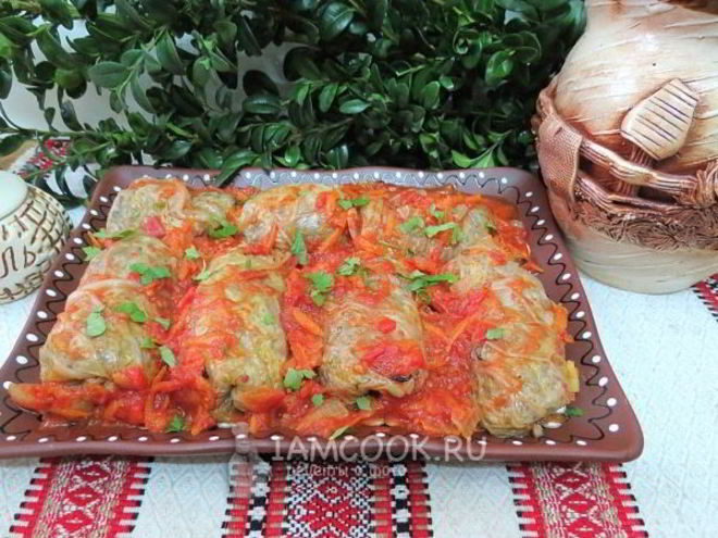 Рецепт голубцов с гречкой и грибами