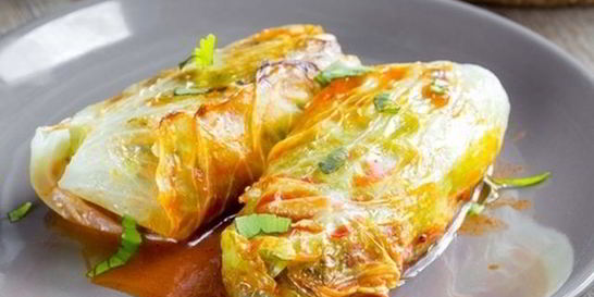 Голубцы с куриной печенью