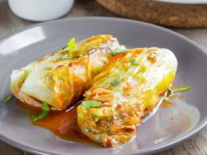 Рецепт голубцов с куриной печенью