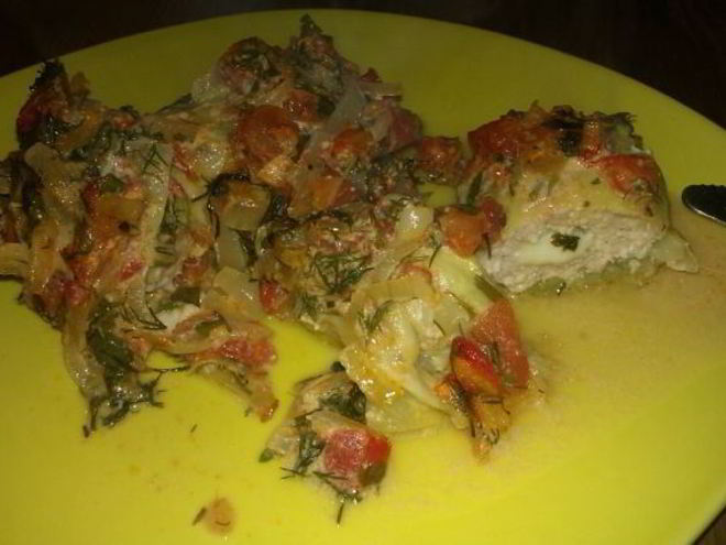 Рецепт голубцов с курицей и сыром