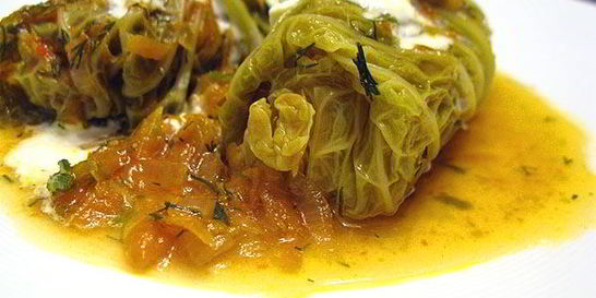 Голубцы с морепродуктами