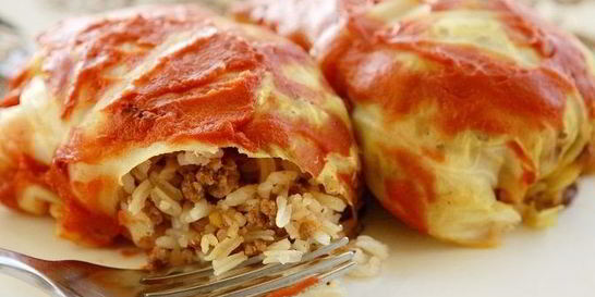 Голубцы с мясом и рисом
