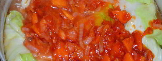 голубцы с мясом, рисом и грибами. Шаг 7