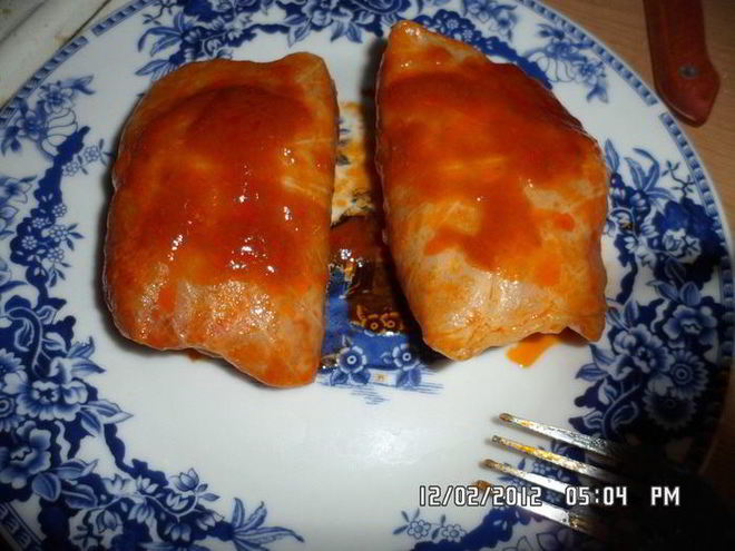 Рецепт голубцов с соусом