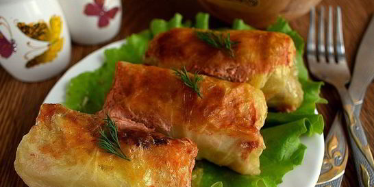 Голубцы в духовке со сметаной