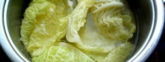 куриные голубцы с овощами в листьях савойской капусты. Шаг 3