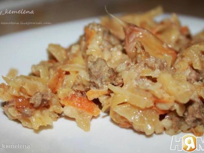 Рецепт ленивых голубцов на молоке в мультиварке