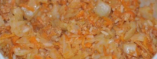 ленивые голубцы на сковороде. Шаг 4