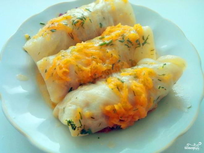 Рецепт овощных голубцов