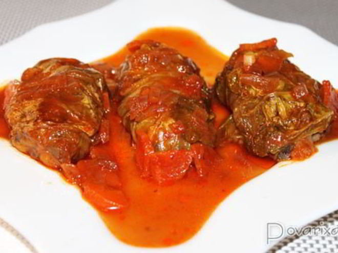 Рецепт постных голубцов с пекинской капустой