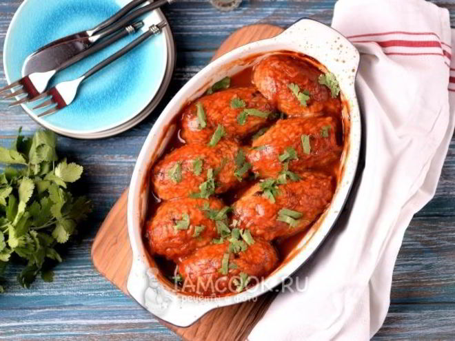 Рецепт постных ленивых голубцов