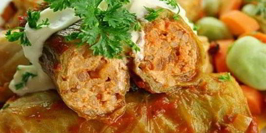 Вкусные голубцы с рисом и свининой