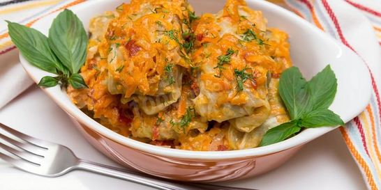 Замороженные голубцы в духовке