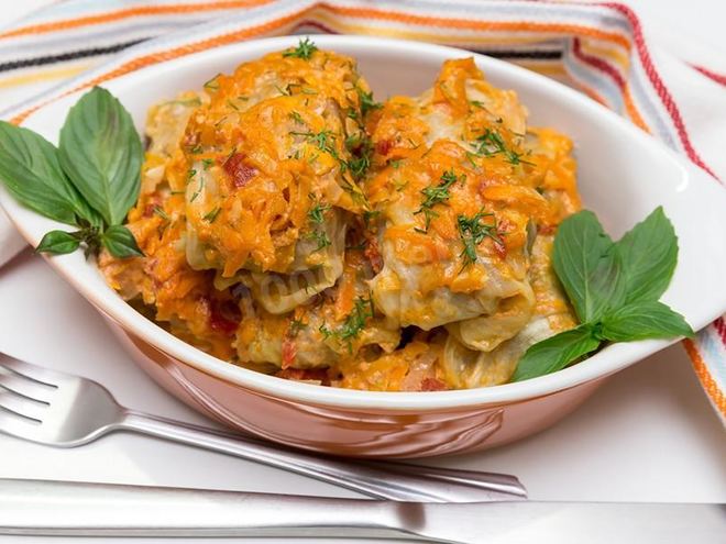 Рецепт замороженных голубцов в духовке