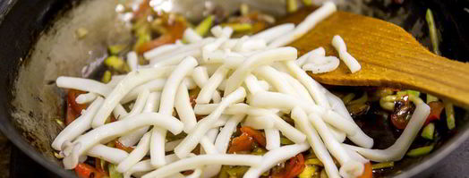 гречневая лапша с кальмарами. Шаг 7