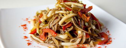 гречневая лапша с кальмарами. Шаг 10