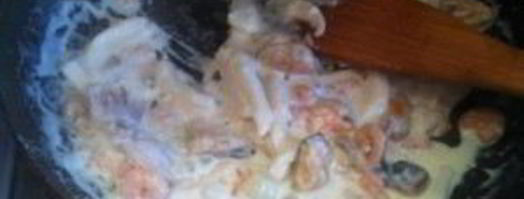 гречневая лапша с морепродуктами. Шаг 8