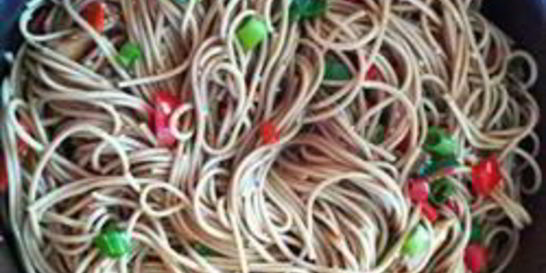 Гречневая лапша Соба с кунжутными семечками