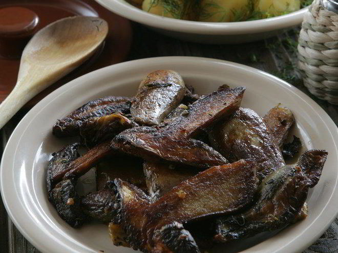 Рецепт белых грибов, запеченных с мятой