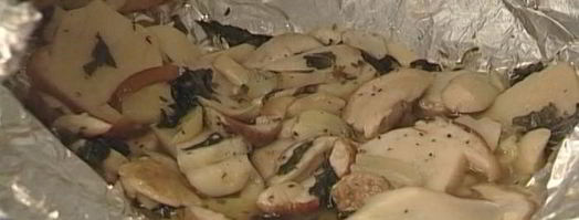 белые грибы, запеченные с мятой. Шаг 6