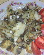 Белые грибы жареные с картошкой