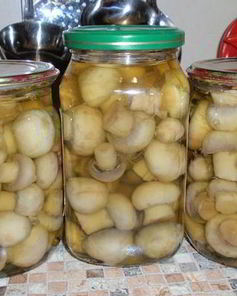 Домашние консервированные шампиньоны