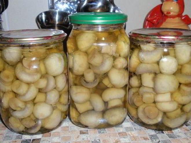 Рецепт домашних консервированных шампиньонов
