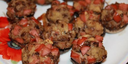 Фаршированные белые грибы