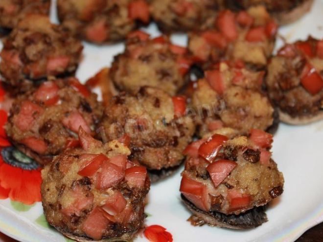 Рецепт фаршированных белых грибов