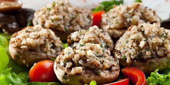 Фаршированные шампиньоны Снимаю шляпу