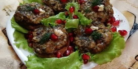 Фаршированные шляпки шампиньонов