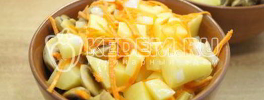 горшочки с грибами в духовке. Шаг 5