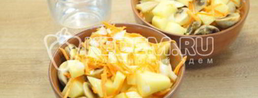 горшочки с грибами в духовке. Шаг 6