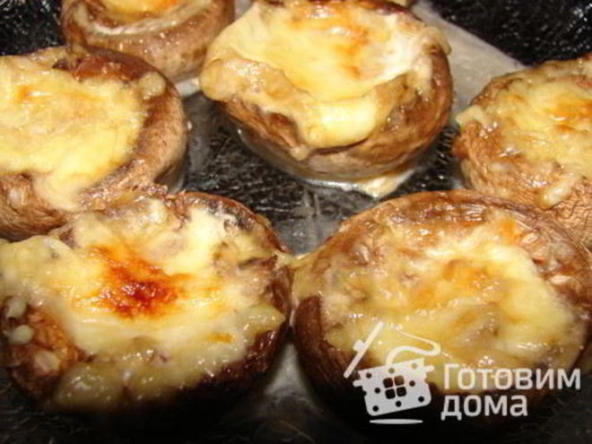 Рецепт грибных шляпок фаршированых