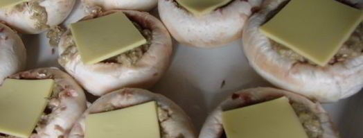 грибные шляпки фаршированые. Шаг 3