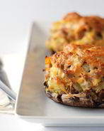 Грибы, фаршированные овощной начинкой