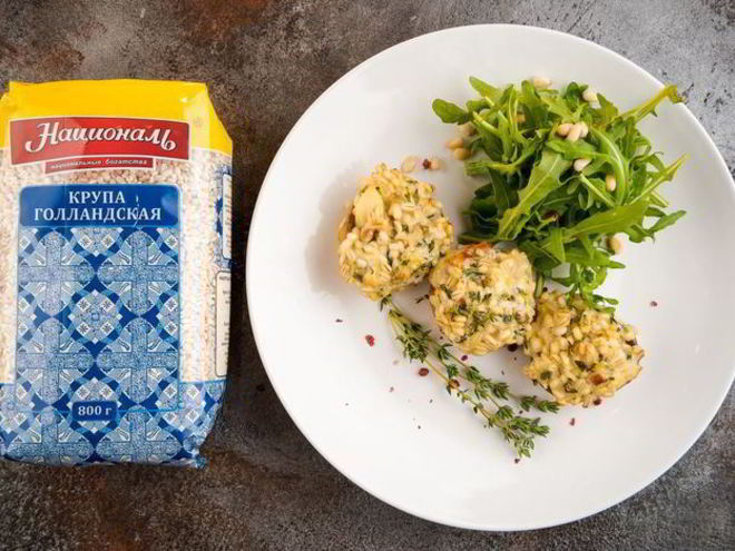 Рецепт грибов, фаршированных перловкой