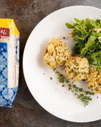 Грибы, фаршированные перловкой