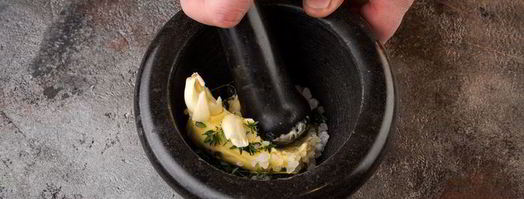 грибы, фаршированные перловкой. Шаг 5