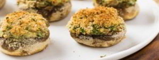 грибы, фаршированные сыром, в духовке. Шаг 5