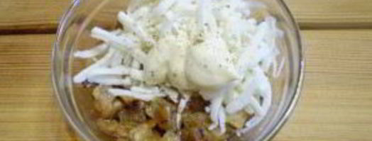 грибы фаршированные в духовке. Шаг 11