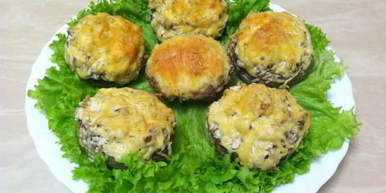 Грибы фаршированные