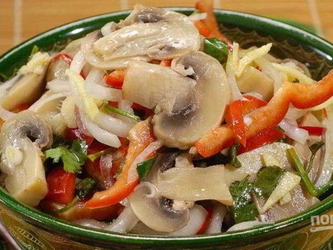 Рецепт грибов по-корейски
