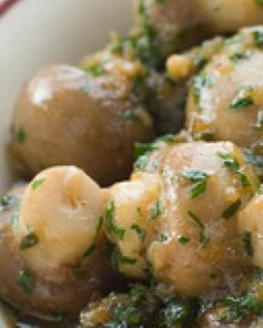 Грибы с чесноком