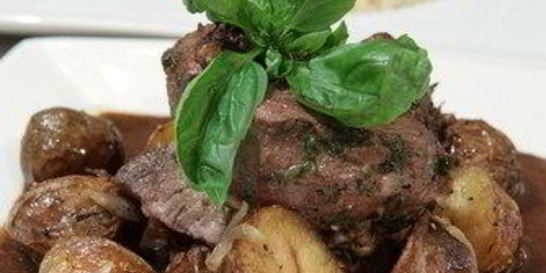 Грибы с карамелизованным луком