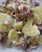 Грибы с картошкой в сметане