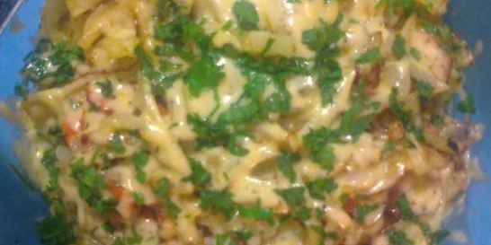 Грибы запеченные с овощами