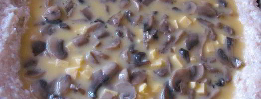 куриное лукошко с грибным омлетом. Шаг 8